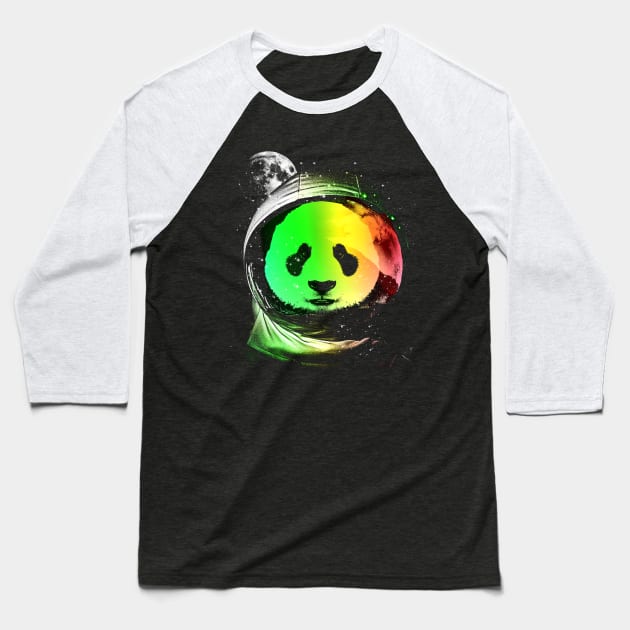 Astronaut Panda v.2 Baseball T-Shirt by clingcling